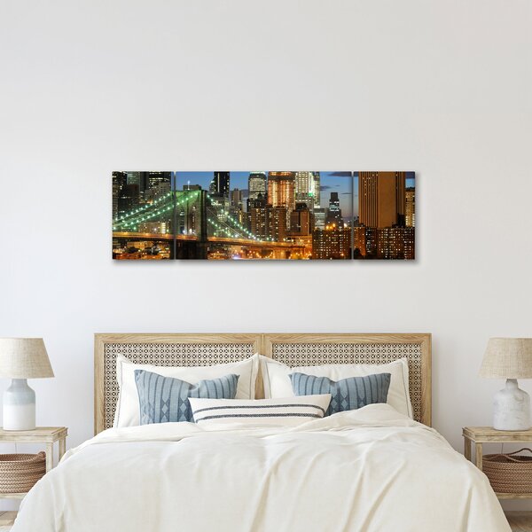 Obraz - Most s New Yorkem (170x50 cm)