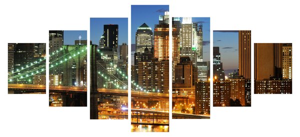 Obraz - Most s New Yorkem (210x100 cm)