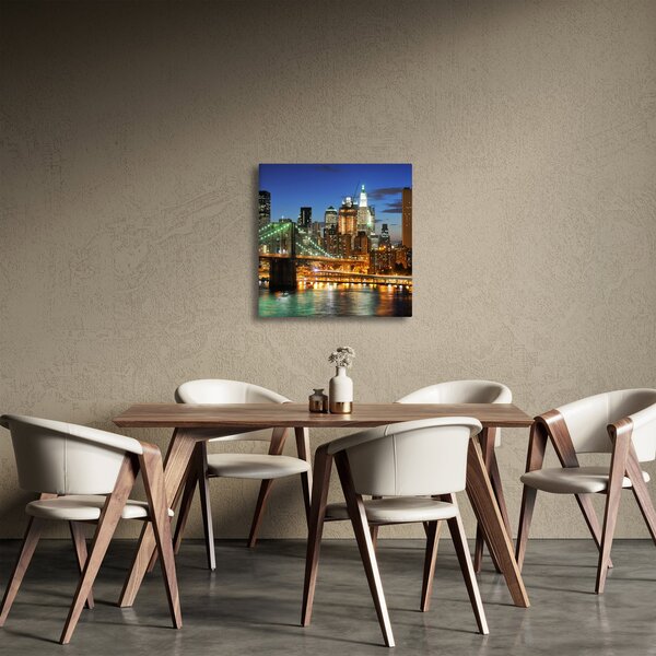 Obraz - Most s New Yorkem (30x30 cm)