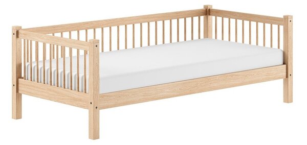 Dětská postel z bukového dřeva s roštem 90x200 cm v přírodní barvě Forrest – Vipack