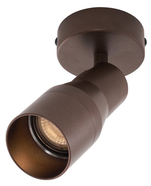 Moderní stropní bodové světlo tmavě bronzové GU10 50 mm kulaté - Stanley