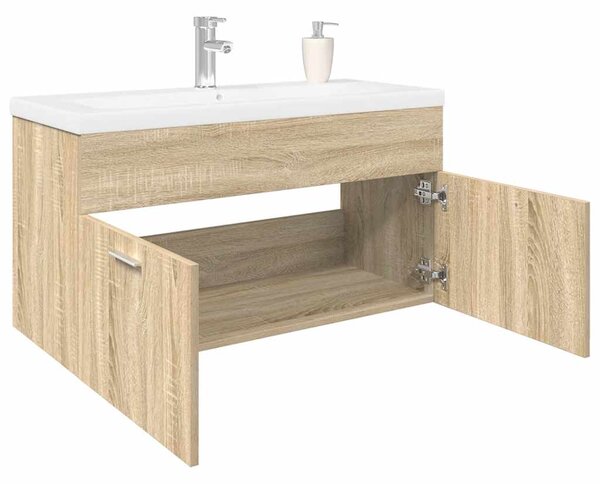 Koupelnová skříňka se zápustným umyvadlem dub sonoma 3325016
