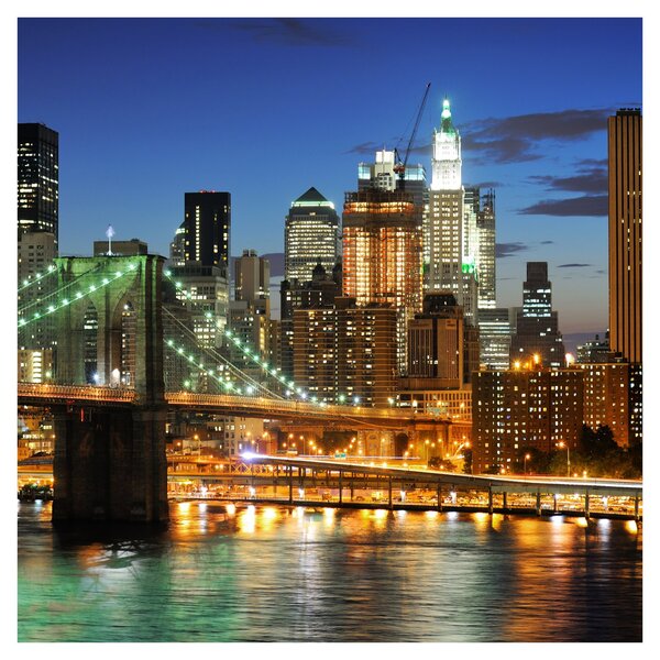 Obraz - Most s New Yorkem (30x30 cm)