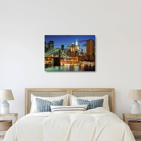 Obraz - Most s New Yorkem (70x50 cm)
