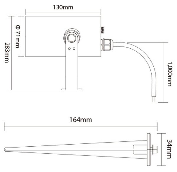 IMPR 843540 Deko-Light bodové venkovní svítidlo se zápichem RF-smart, Wide-Spot, 12W, RGB+2700-6500 K, černá - DEKOLIGHT