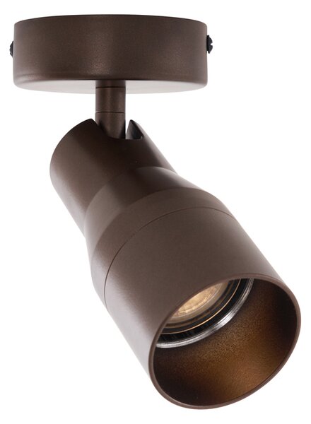 Moderní stropní bodové světlo tmavě bronzové GU10 50 mm kulaté - Stanley