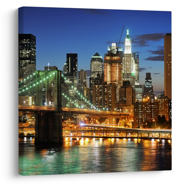 Obraz - Most s New Yorkem (30x30 cm)