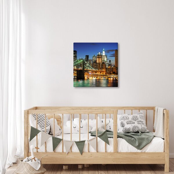Obraz - Most s New Yorkem (30x30 cm)