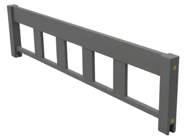 Bezpečnostní zábrana PLOT - Tmavě šedá, Zvolte variantu: 127 cm (pro postele o délce 180-200 cm)
