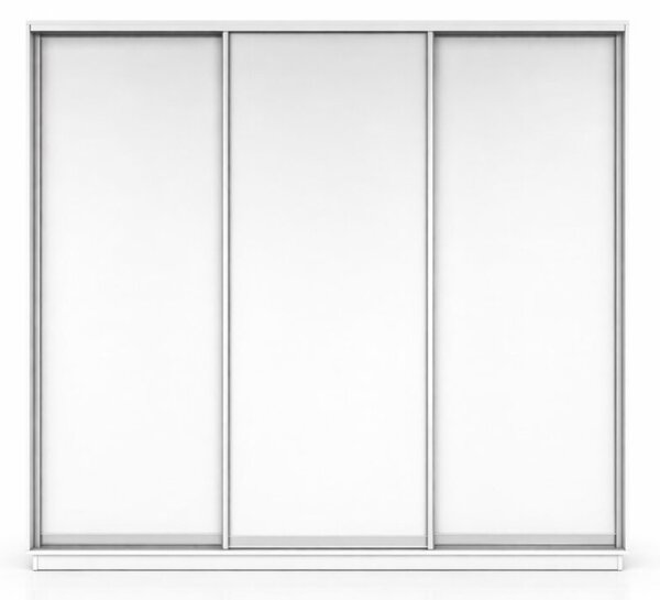 Skříň s posuvnými dveřmi 2500x2200x600 3LTD nymphaea alba, profil stříbrný