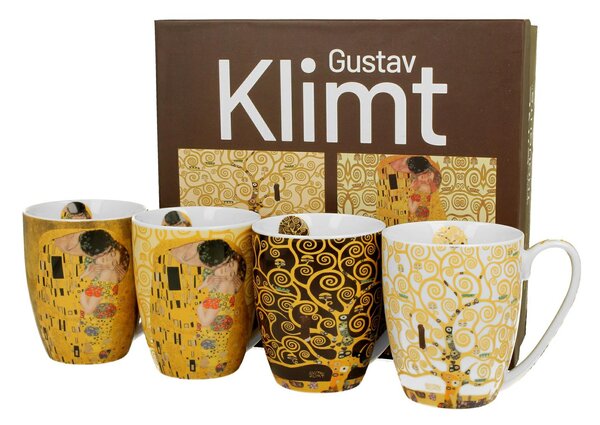 Porcelánový hrnek Klimt 350 ml sada 4ks