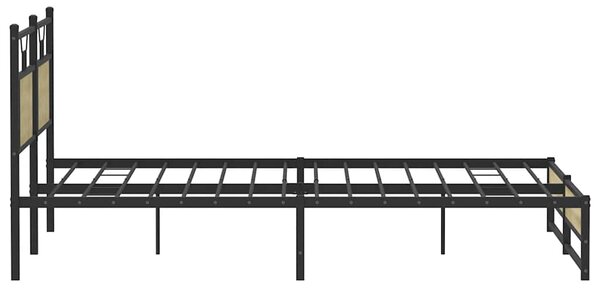 Kovový rám postele bez matrace dub sonoma 180 x 200 cm 3325120
