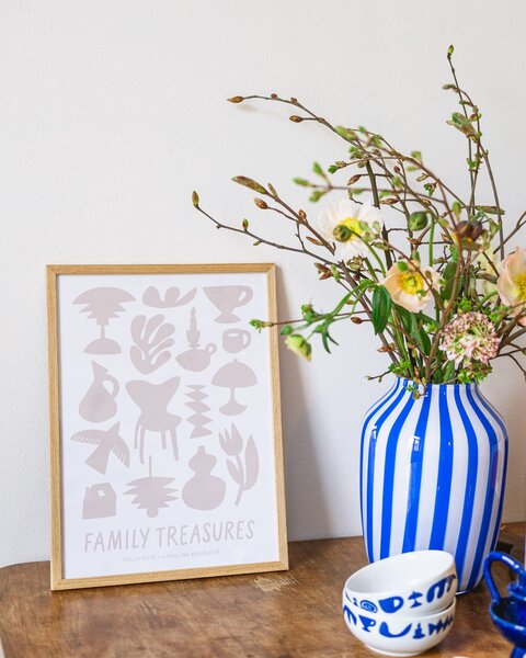Plakát Family Treasures Beige / Cream 30 x 40 cm