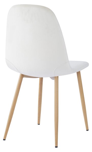 KONDELA Židle, béžová Dulux Velvet látka/buk, LEGA NEW