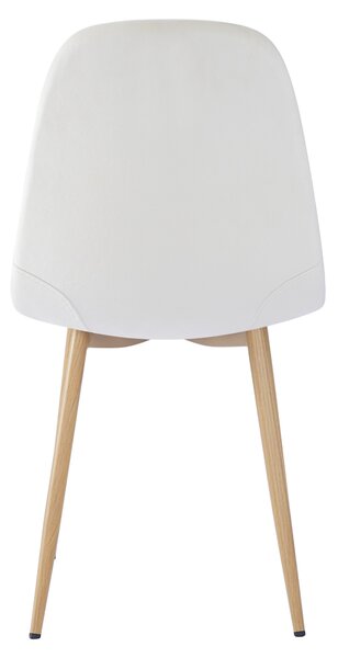 KONDELA Židle, béžová Dulux Velvet látka/buk, LEGA NEW
