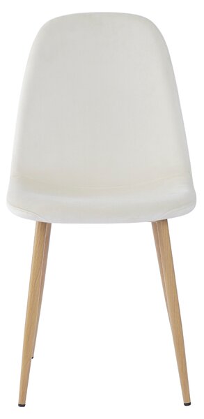 KONDELA Židle, béžová Dulux Velvet látka/buk, LEGA NEW