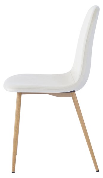 KONDELA Židle, béžová Dulux Velvet látka/buk, LEGA NEW