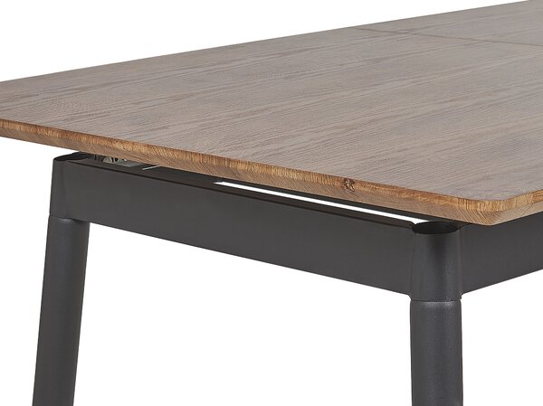 Rozkládací jídelní stůl CALIFORNIA Tmavě hnědá 160/200 cm 90 cm