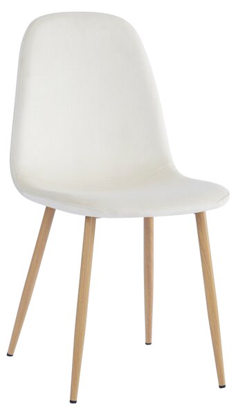 KONDELA Židle, béžová Dulux Velvet látka/buk, LEGA NEW