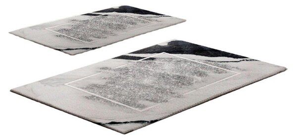 Šedobéžové koupelnové předložky v sadě 2 ks 60x100 cm CT – Foutastic