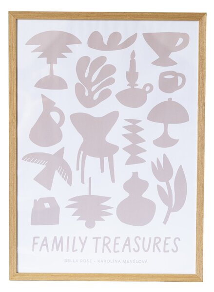 Plakát Family Treasures Beige / Cream 50 x 70 cm