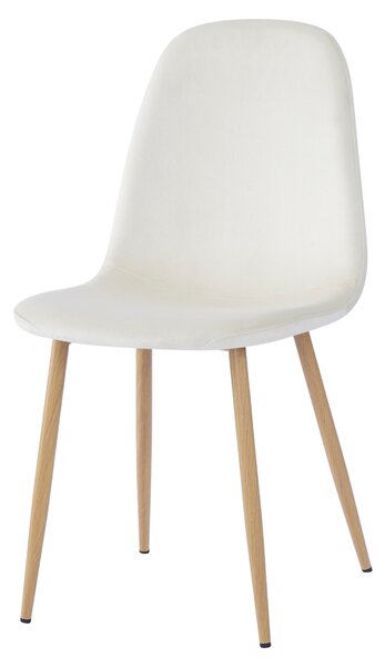 KONDELA Židle, béžová Dulux Velvet látka/buk, LEGA NEW
