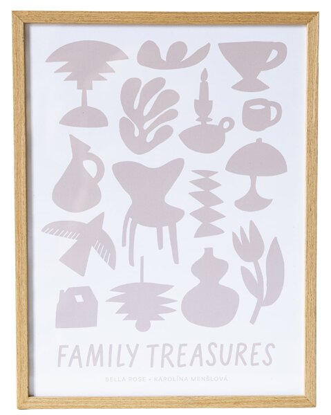 Plakát Family Treasures Beige / Cream 70 x 100 cm