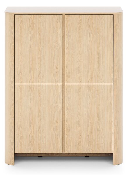 Vysoká komoda Sorrenti 103 cm – dub Vicenza