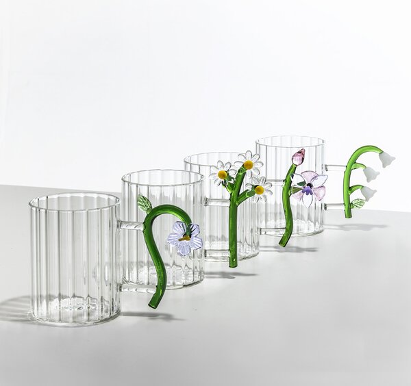 Ichendorf Milano designové šálky na čaj Botanica Optic Mug White Flower