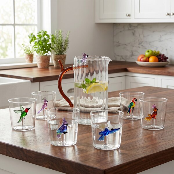 Ichendorf Milano designové karafy Talking Trees Bottle Red Cockatoo