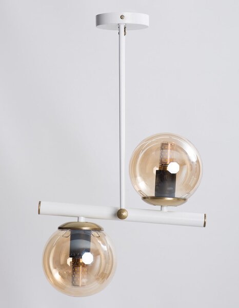 Závěsné svítidlo se skleněným stínidlem ø 15 cm Libra – Squid Lighting