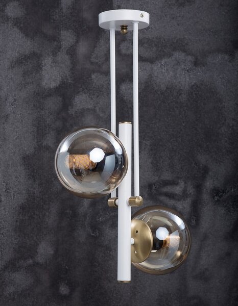 Závěsné svítidlo se skleněným stínidlem ø 15 cm Libra – Squid Lighting