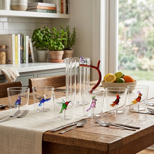 Ichendorf Milano designové karafy Talking Trees Bottle Red Cockatoo