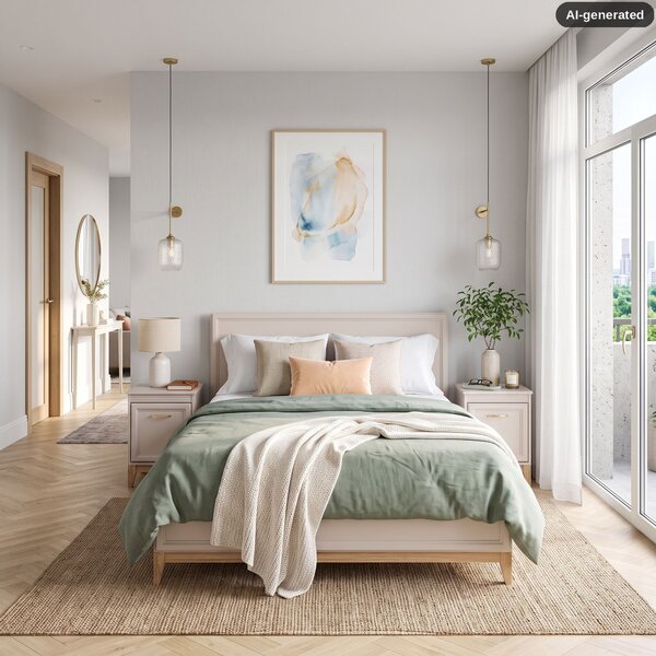 Manželská postel s úložným prostorem 140x200 ELLENSBURG - kašmír