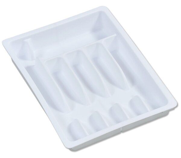 Plastový kuchyňský organizér Loft White, 50x38 cm
