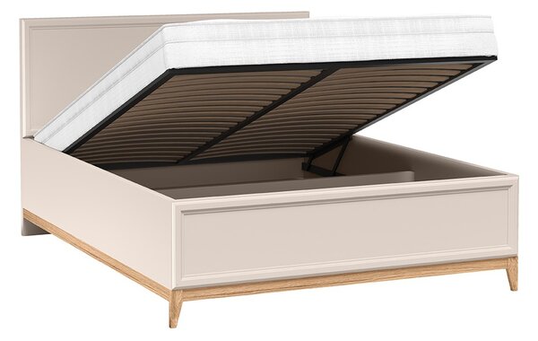 Manželská postel s úložným prostorem 160x200 ELLENSBURG - kašmír