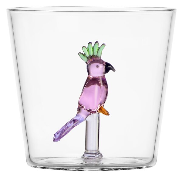 Ichendorf Milano designové sklenice na vodu Talking Trees Tumbler Pink Cockatoo