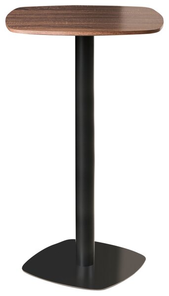 Barový stůl MORELLA Černá/Tmavě hnědá 60 cm 60 cm