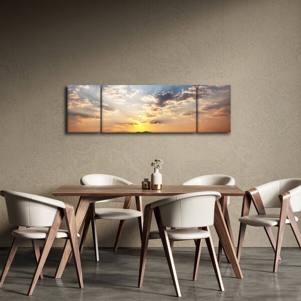 Obraz - Sloni putující savanou (170x50 cm)