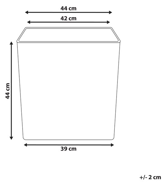 Květináč THALASSA 44 cm Světle béžová