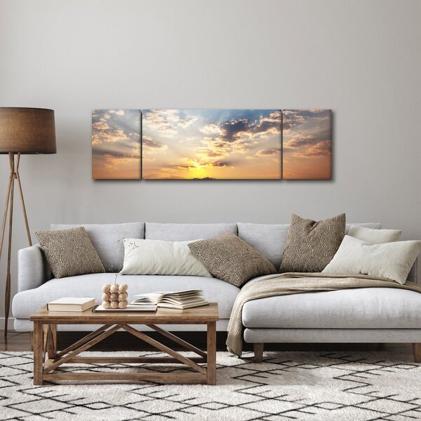 Obraz - Sloni putující savanou (170x50 cm)