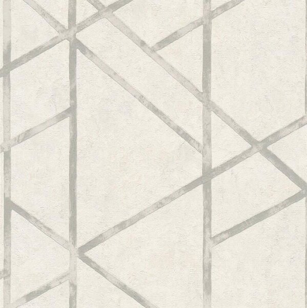 Vliesové tapety na zeď Metropolitan Stories 36928-4, rozměr 10,05 m x 0,53 m, grafický vzor šedý na bílém podkladu, A.S. CRÉATION