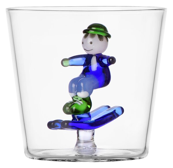 Ichendorf Milano designové sklenice na vodu Snow Games Tumbler Kid And Skiing