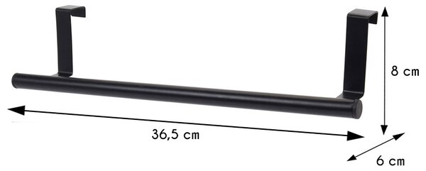 Držák na kuchyňské utěrky Blackie, 36,5x8 cm