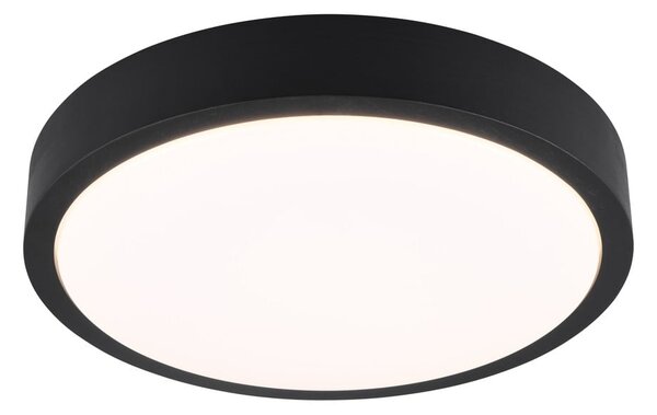 Černé LED stropní svítidlo ø 40 cm Iseo – Trio