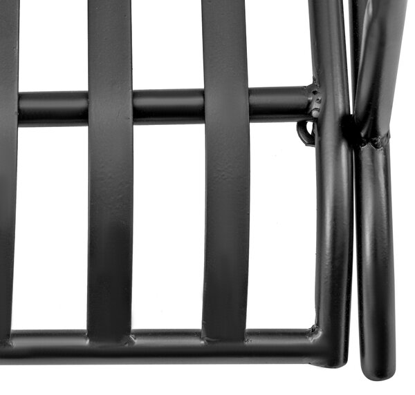 Závěsná zahradní lavice pro 2 osoby Outsunny - 137D x 58Š x 52V cm, černá | Aosom