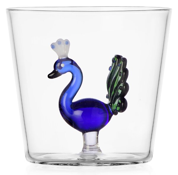 Ichendorf Milano designové sklenice na vodu Animal Farm Tumbler Blue Peacock