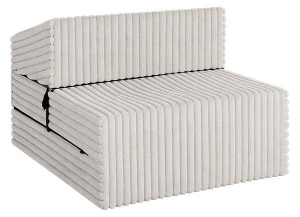 Rozkládací pohovka SUZI BÍLÁ SZTRUKS 70x200 výška 14 cm