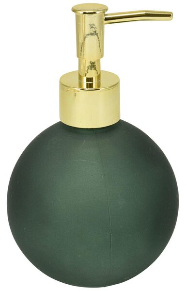 Dávkovač mýdla Globe, zelená/se zlatými prvky, 400 ml