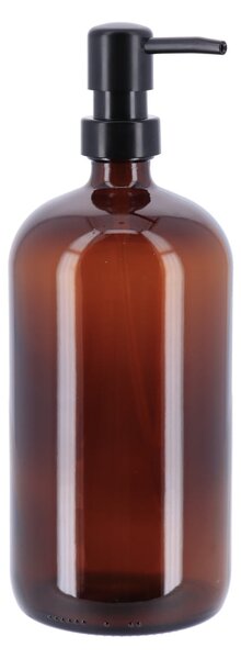 Dávkovač mýdla Amber, hnědá/ s černými prvky, 1000 ml